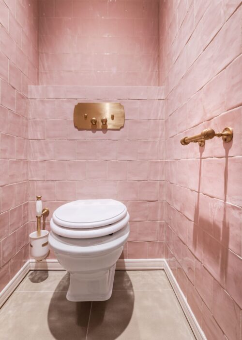 gouden duwplaat toilet